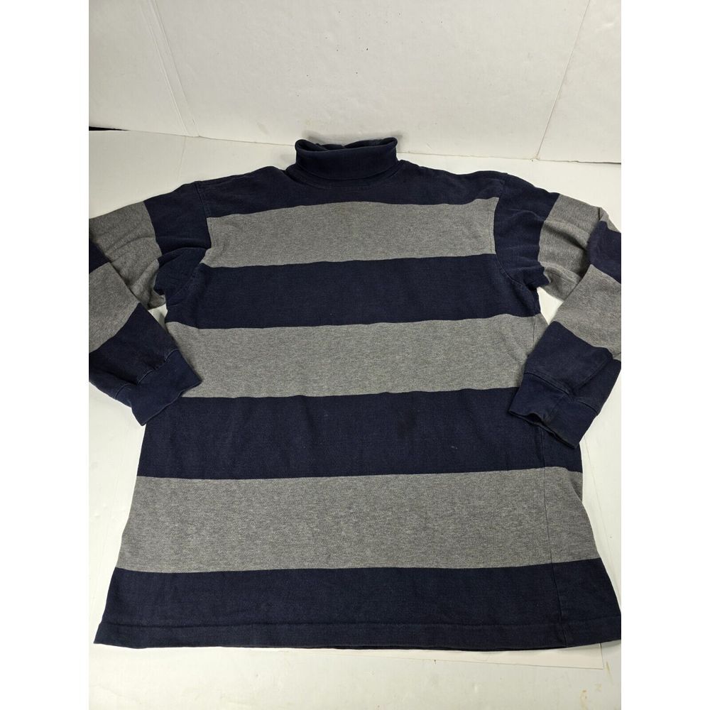 Vtg 80s Banana Republic Long Sleeve Shirt Mens L Large Safari Travel Turtleneck